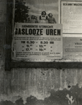 97796 Afbeelding van de bekendmaking met de tekst 'Gemeente Utrecht/ gaslooze uren ...', aangeplakt te Utrecht.